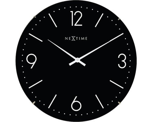 Ceas Perete Nextime Basic Dome Negru Ø 35 Cm