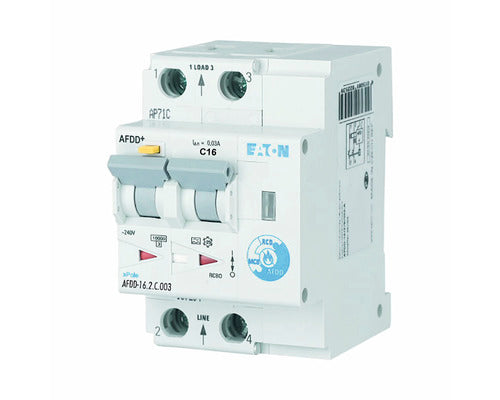 Intreruptor Automat Cu Protectie Diferentiala & Arc Electric Eaton Xpole Afdd 2p 16a 10ka/30ma, Curba C, Tip Ac