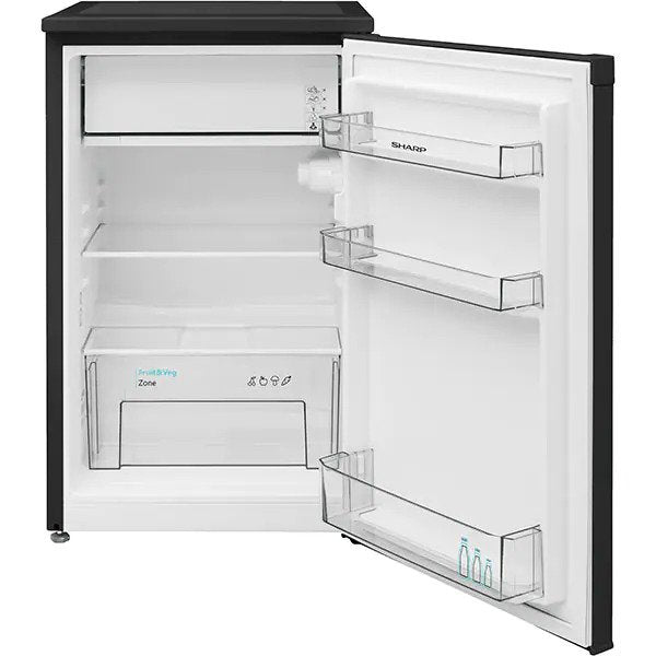 Frigider cu o usa SHARP SJ-UF088M4B-EU, 89 l, H 82.1 cm, Clasa F, Negru