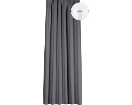 Draperie Cu Inele Tyler Gri Inchis 140x245 Cm