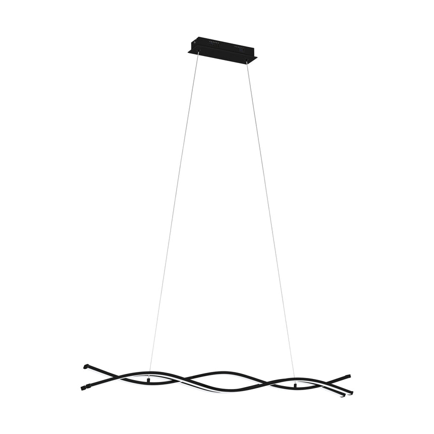 Lustra EGLO LASANA 3 99317, LED 36W 5300lm 3000K IP20, Negru