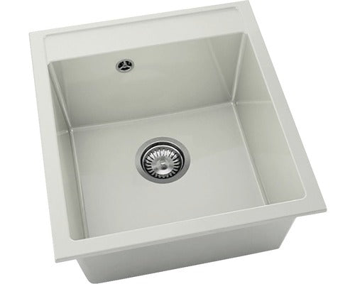 Chiuveta Bucatarie Cu O Cuva Fat Avangard 224 51x46 Cm, Fara Picurator, Marmura Compozita Granit Polar