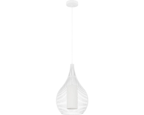 Pendul Razoni 1 E27 Max. 1x40w, Alb/sticla