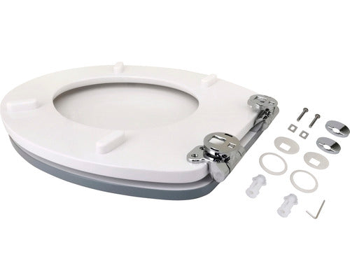 Capac WC Form & Style Color Edge alb gri