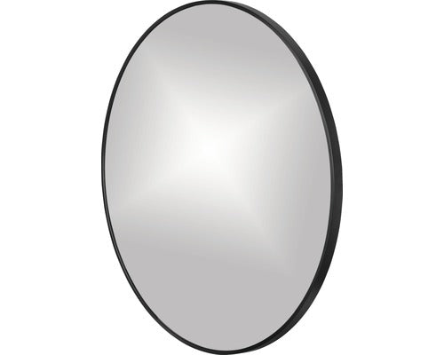 Oglinda Baie Rotunda Cordia Round Line Ø60 Cm Rama Negru