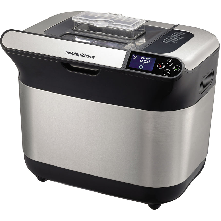 Masina de paine Morphy Richards Premium Plus 502000, 19programe, 1.5 kg, Inox