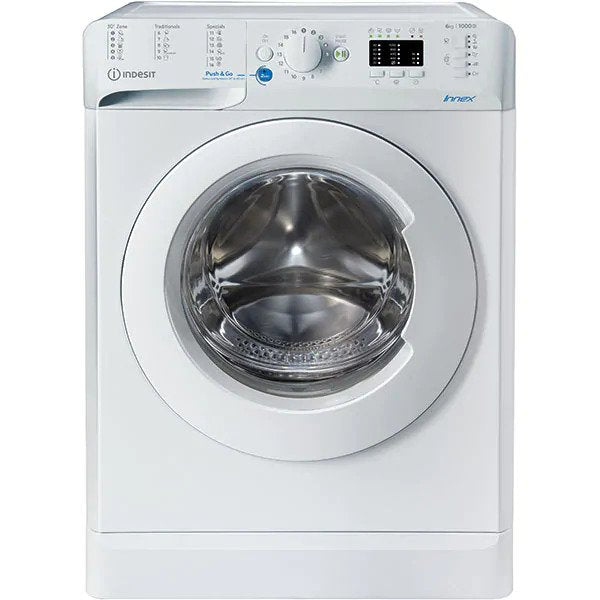 Masina de spalat rufe frontala INDESIT BWSA 61051 W EU N, 6 kg, 1000rpm, Clasa A+++, Alb