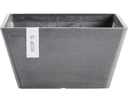 Ghiveci Ecopots Berlin Plastic 41x41x18 Cm Gri