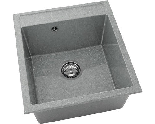 Chiuveta Bucatarie Cu O Cuva Fat Avangard 224 51x46 Cm, Fara Picurator, Granixit City Grey