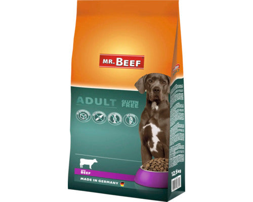 Hrana Uscata Pentru Caini Mr. Beef Adult Cu Vita Fara Gluten 12, 5 Kg
