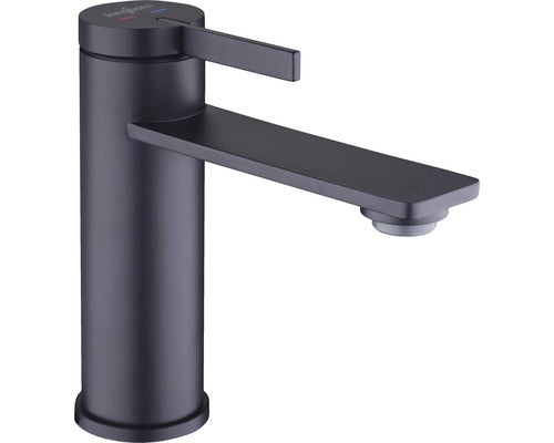 Baterie lavoar monocomanda Jungborn Sigma ventil Push-Open negru mat
