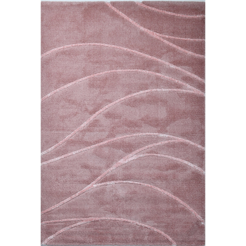Covor cosy 060x110cm pink din poliester material 3D soft touch