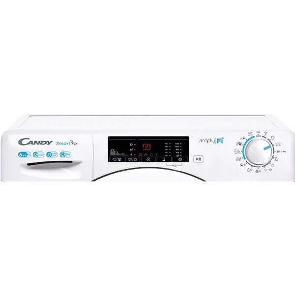 Masina de spalat rufe cu uscator Slim Candy CSOW44645TWE/2-S, 6 kg spalare, 4 kg uscare, 1400 rpm, Clasa C, Wi-Fi, Mix Power Systems, Steam, Active motion systems, Alb