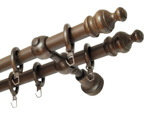Galerie Lemn Dubla Apollo 160 Cm Wenge Ø 28 Mm