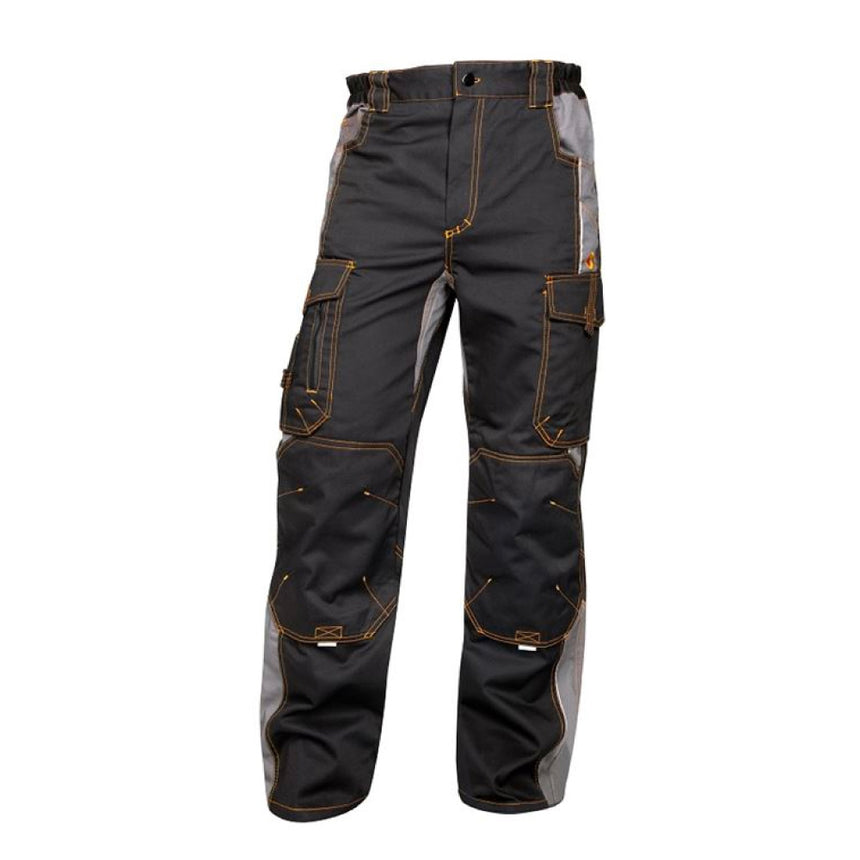 Pantaloni de lucru in talie VISION, culoare negru - gri, marimea 50
