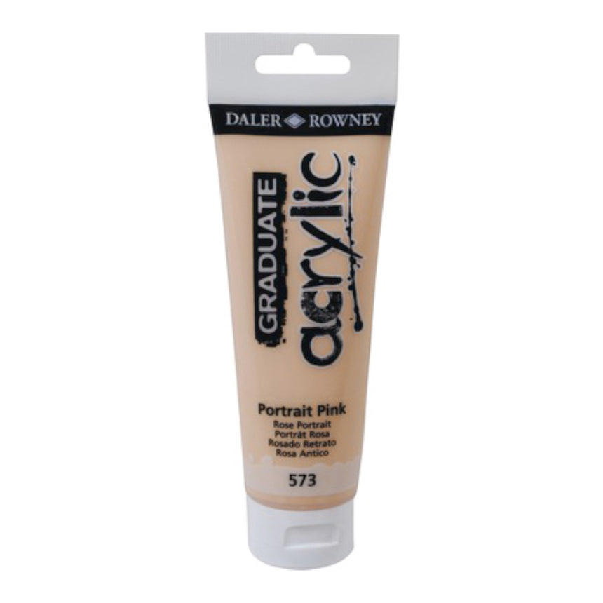 Culoare acrilica Graduate Daler Rowney - Portrait Pink - 120 ml
