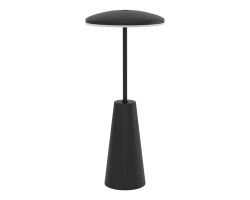 Veioza Cu Led Integrat Piccola 2, 8w 270 Lumeni, Lumina Alba 2400-4000k, Rezistenta La Umiditate Ip54, Negru