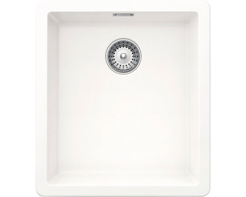 Chiuveta Bucatarie Cu O Cuva Schock Greenwich N-100s 40,6x45,6 Cm, Fara Picurator, Montare Pe/sub Blat, Cristadur Polaris