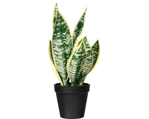 Planta Artificiala Limba Soacrei Sanseveria In Ghiveci H 33 Cm Verde