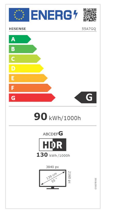 Televizor, Hisense, 55A7GQ, QLED Smart LED, 139 cm, 4K Ultra HD, Negru