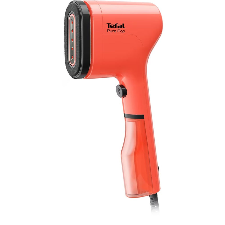 Aparat de calcat vertical cu abur Tefal DT2022, 1300 W, recipient apa 70 ml, portocaliu/negru