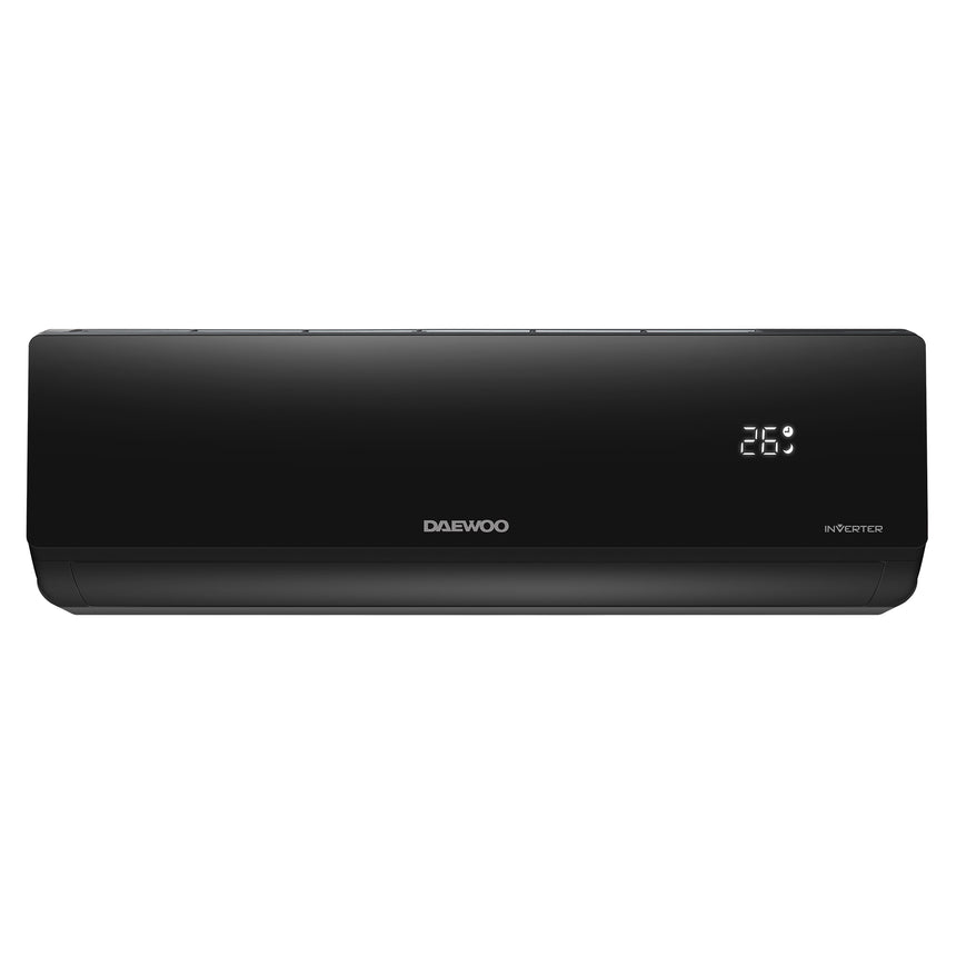 Aparat de aer conditionat Daewoo 9000 BTU WI-FI, A++, kit de instalare inclus (3m), filtre cu ioni de argint, functie iFeel, Eco Mode, DAC-09CHSDB, negru