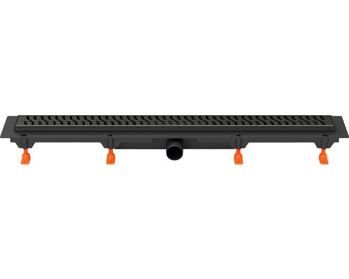 Rigola Dus MCH Harmony Black cu Gratar Inox Negru Mat 650 mm