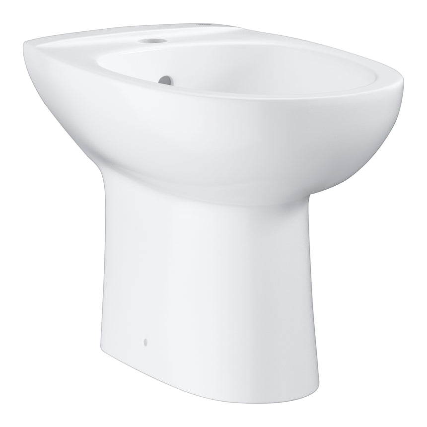 Bideu Grohe 39432000 Bau Ceramic Stand, cu 1 orificiu pentru robinet, preaplin, alb alpin