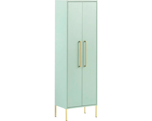 Dulap Baie Sarah 450, 2 Usi, PAL, 46,2x154,7 cm, Verde Menta