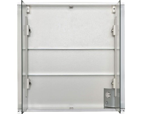 Dulap baie cu oglinda Jokey Marno, cu iluminare, lemn, 65x66 cm, alb, IP 20