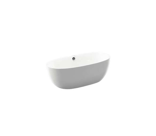Cada de Baie Ovala Freestanding Egg 160, Acril, 80x160x58 cm, Alb