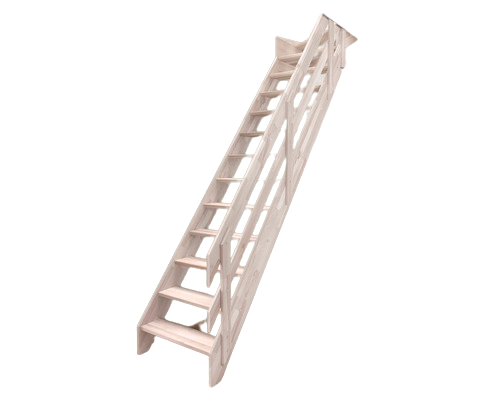 Balustrada Pentru Scara Alsace cu Lise, 385 cm, Lemn