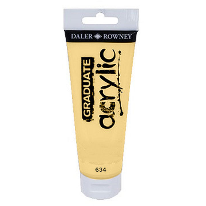 Vopsea acrilica Daler-Rowney GRADUATE 120 ml, galben Napoli 634