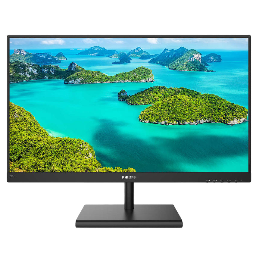 Monitor LED IPS Philips 23.8", Wide, QHD, FrameLess, 75 Hz, FreeSync, Display Port, Negru, 245E1S/00