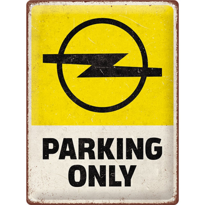 Placa metalica Opel - Parking Only 30x40cm
