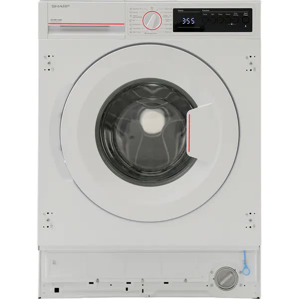 Masina de Spalat Rufe Incorporabila SHARP ES-NIB7141WD-EE, Steam, AllergySmart, 7 kg, 1400 rpm, Clasa D, Alb
