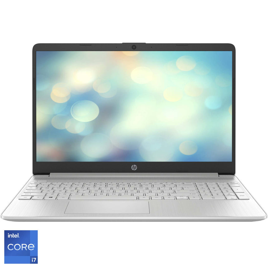 Laptop HP 15s-fq2031nq cu procesor Intel® Core™ i7-1165G7, 15.6", Full HD, 16GB, 512GB SSD, Intel® Iris® Xᵉ Graphics, Free DOS, Natural Silver