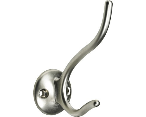 Cuier Pentru Mobila Cu 2 Carlige Hettich Antik & Retro 38x90 Mm, Zamac Nichelat