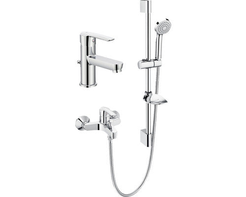 Set baterii lavoar / cada si set dus Roca Tossa crom