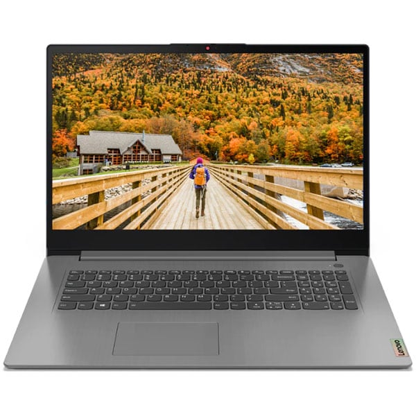 Laptop LENOVO IdeaPad 3 17ALC6, AMD Ryzen 7 5700U pana la 4.3GHz, 8 nuclee, 17.3" HD+, 12GB, SSD 512GB, AMD Radeon Graphics, no OS, arctic grey