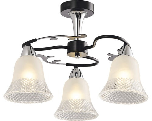 Lustra Lidia E14 Max. 3x40w, Maro/alb