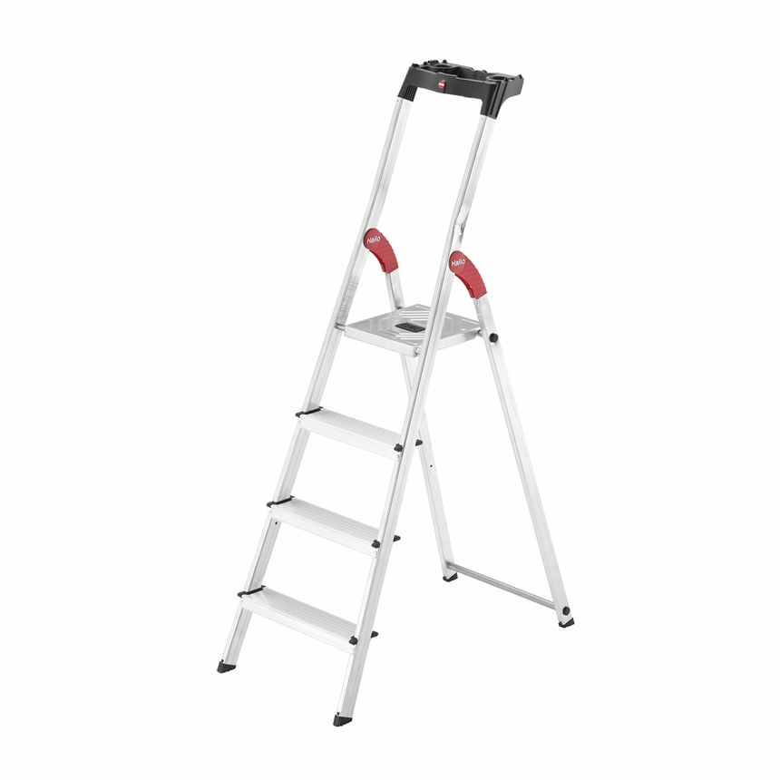 Scara aluminiu, 4 trepte, Hailo, L60 Standard Line, incarcare maxima 150 kg