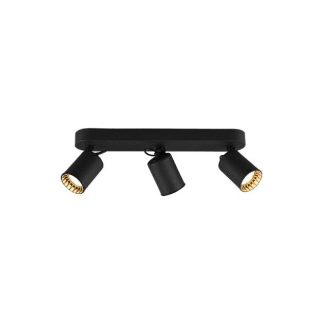 Plafoniera spot, Trio, Metal, Negru