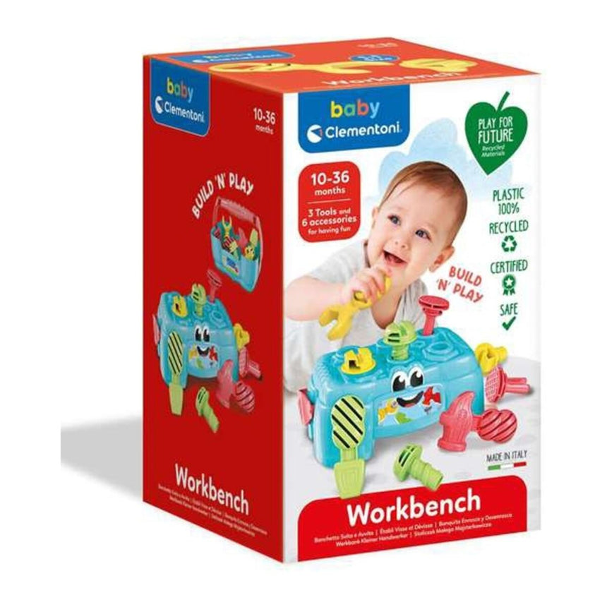 Jucarie Baby Clementoni - Banc de lucru, cu 9 accesorii