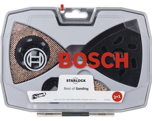 Set Accesorii Bosch Zubehör Starlock Pentru Masini Multifunctionale, 3 Piese, Pentru Lemn Si Mortar