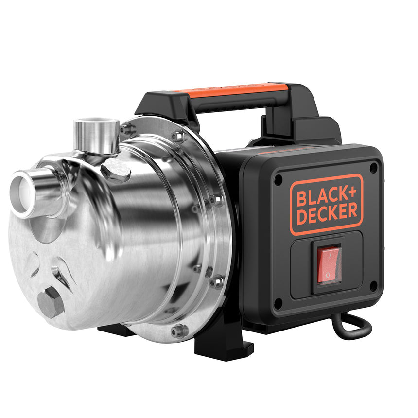 Pompa apa de suprafata apa curata Black & Decker BXGP800XE,corp otel, 800 W,debit 3500l/h,inaltime maxima de refulare 38 m, absorbtie 8 m,presiune maxima 3 bar