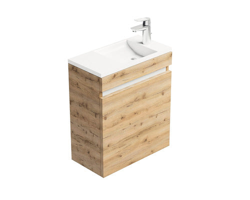 Set Iris Baza Lavoar si Lavoar, 1 Usa, PAL, 45 cm, Stejar