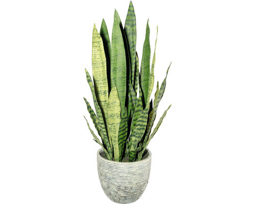Planta Artificiala Limba Soacrei Sanseveria In Ghiveci H 80 Cm Verde