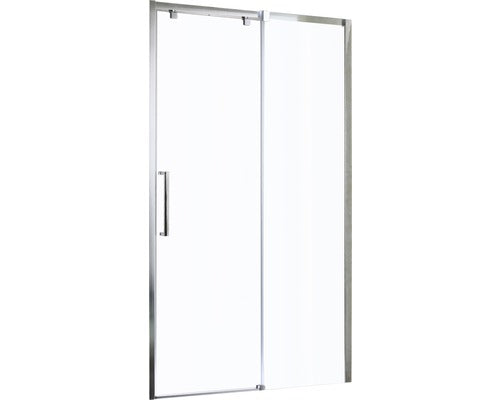 Usa Dus Glisanta Basano Modena 100x195 cm Sticla Transparenta Profil Crom Dreapta