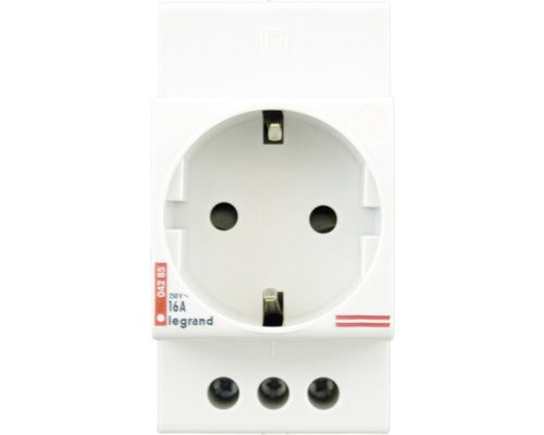 Priza Simpla Cu Impamantare Legrand Pentru Tablou Electric Cu Sina